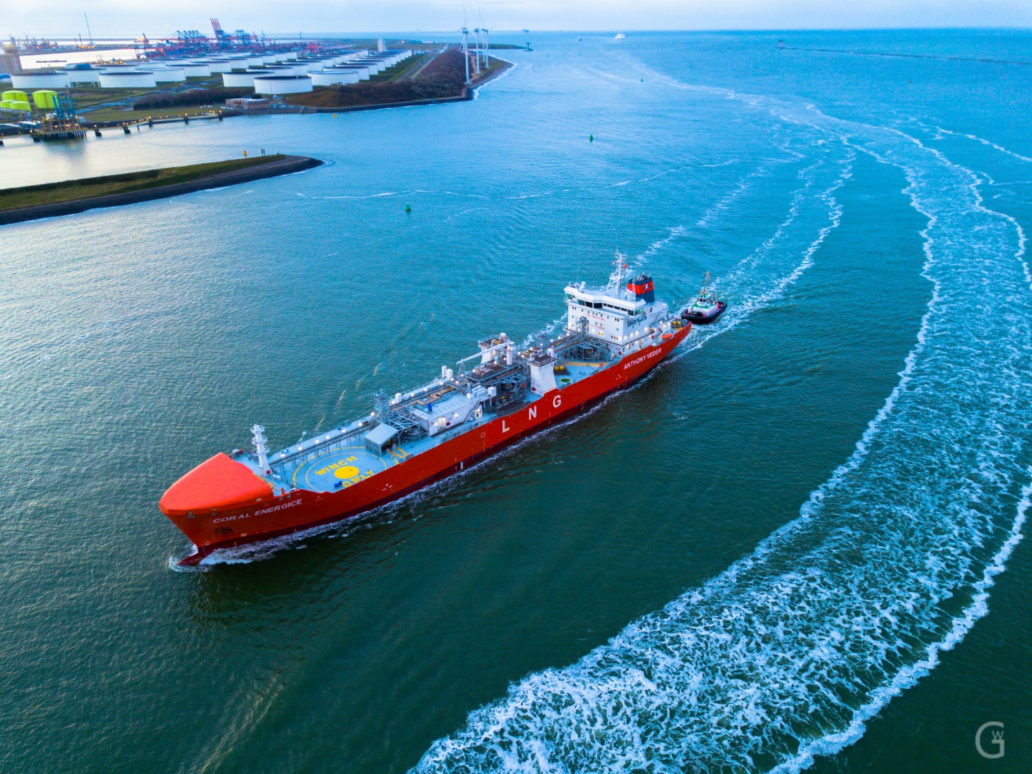 Hook of Holland,Ships and sunset DJI FORUM