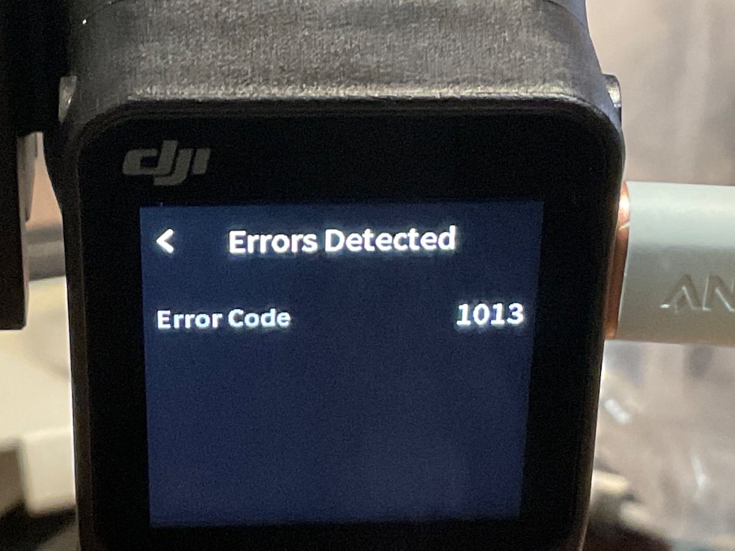 DJI RS 3 MINI error code 1013 | DJI FORUM